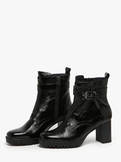 Enkellaarsjes Met Hak Evie Uit Leder Dorking Zwart accessoires D9163 ander zicht 1